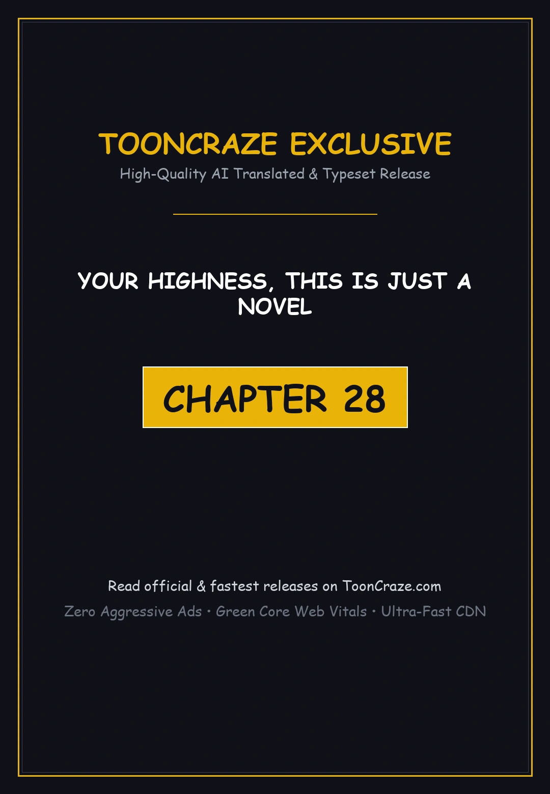 Your Highness This Is Just A Novel Chapter 28 - Page 1