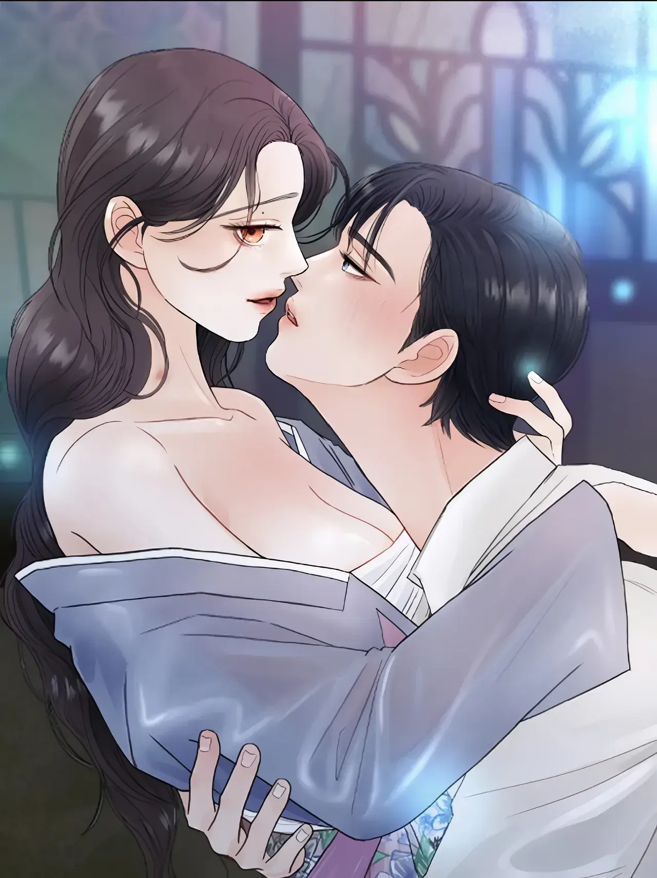 The Flame Dyed in Blue Manhwa (Uncensored)
